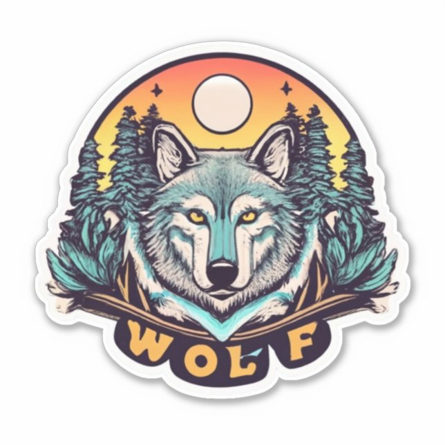 Wolf Stickers a Howling Success Aufkleber (Vorderseite)