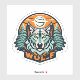 Wolf Stickers bringen den inneren Wolf-Geist zum A Aufkleber