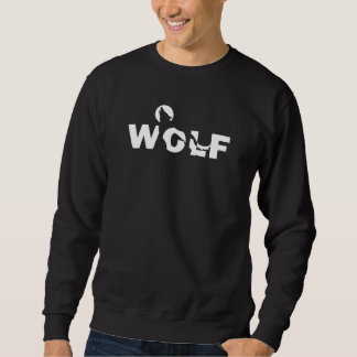 Wolf Sweatshirt Heult Den Mond An 2d