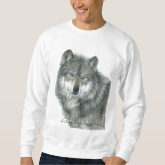 Wolf-Sweatshirt, Unisex-, erwachsene Größen Sweatshirt