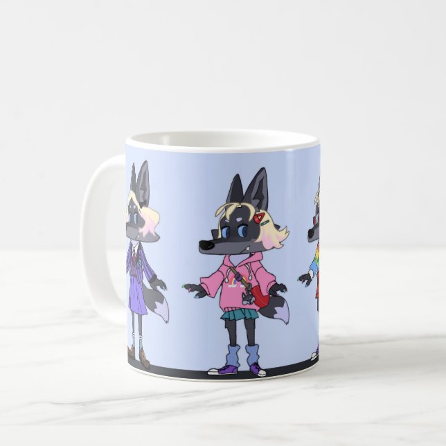 Wolf-Tasse Kaffeetasse (Vorderseite Links)