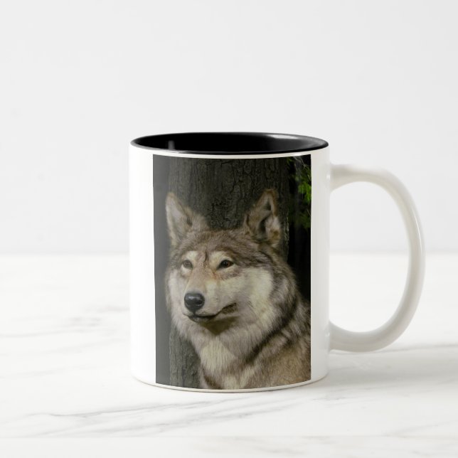 Wolf-Tasse Zweifarbige Tasse (Rechts)
