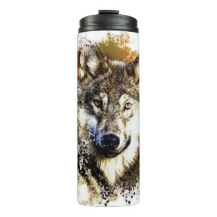 Wolf thermosbecher