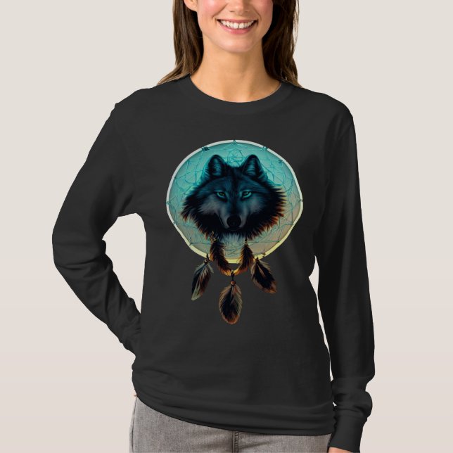 Wolf Tier für Wolf  Wolf Canis lupus Wolfshund T-Shirt (Vorderseite)