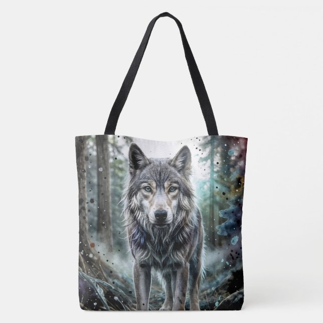 Wolf Tier Tasche (Rückseite)