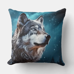 Wolf Tier Wildlife Wilderness Frische Pasta machen Kissen