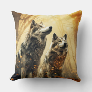 Wolf Tier Wildlife Wilderness Frische Pasta machen Kissen