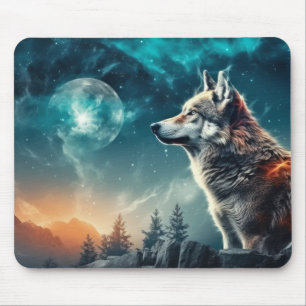 Wolf Tier Wildlife Wilderness Frische Pasta machen Mousepad