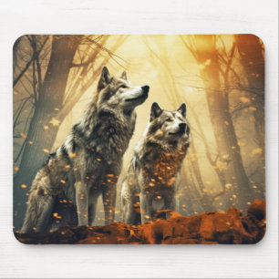 Wolf Tier Wildlife Wilderness Frische Pasta machen Mousepad