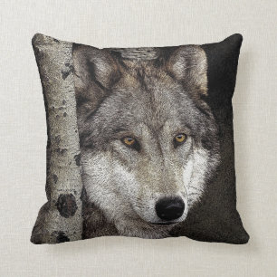 Wolf-Tinten-Kunst-Kissen Kissen
