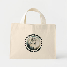 Wolf Tote Bag Mini Stoffbeutel