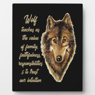 Wolf Totem Animal Spirit Guide for Inspiration Fotoplatte