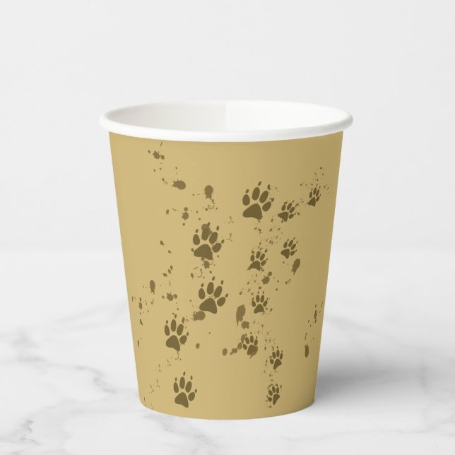 Wolf Tracks Paper Cup Pappbecher (Links)