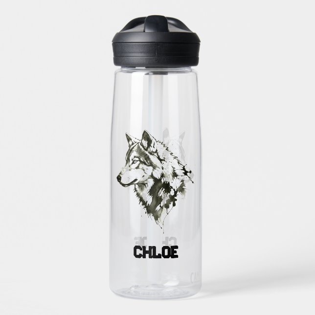 Wolf Trinkflasche (Vorne)