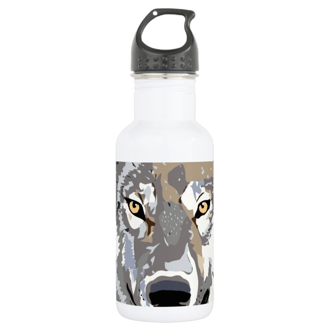 Wolf Trinkflasche (Vorderseite)