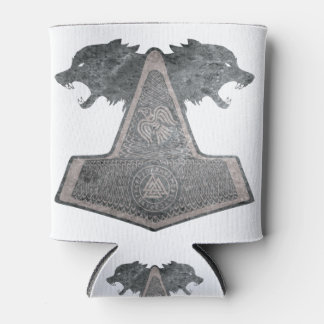 Wolf-und-Hammer-Design-Metall Dosenkühler