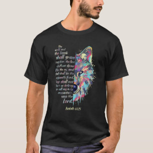Wolf und Lamm werden Isaiah zusammengrasen T-Shirt