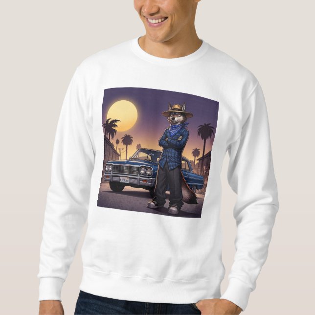 Wolf und Lowrider Sweatshirt (Vorderseite)