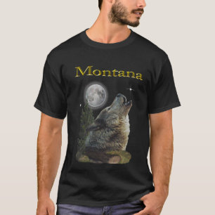 Wolf und Mond T-Shirt