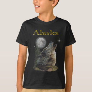 Wolf und Mond T-Shirt