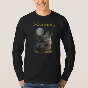 Wolf und Mond T-Shirt