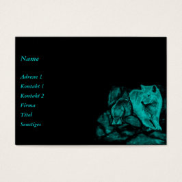 Wolf und Raven in der Nacht