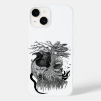 Wolf und Raven mit Skull