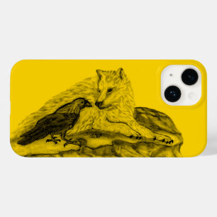 Wolf und Raven, Schwarz und Gelb Case-Mate iPhone 14 Hülle