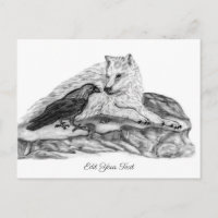 Wolf und Raven - Schwarz und Weiß