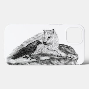 Wolf und Raven Schwarzweiß-Design title_seo2
