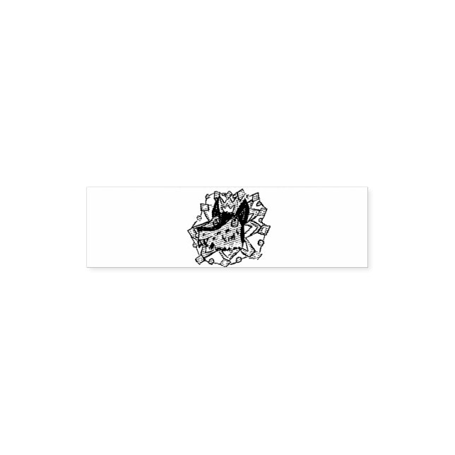 Wolf und Schneeflocke Permastempel (Design)