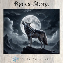 Wolf unter Vollmond ziehen - Entkopplung