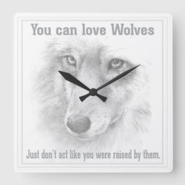 Wolf-Vierkantuhr Quadratische Wanduhr