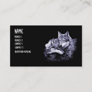 Wolf-Visitenkarten Visitenkarte