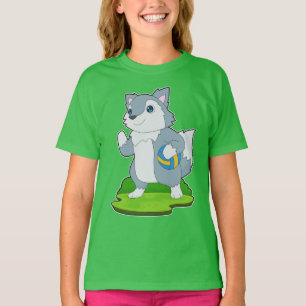 Wolf Volleyball-Spieler Volleyball T-Shirt