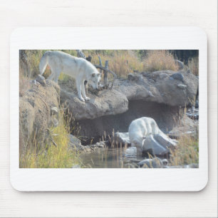 Wolf-Waldnatur-Land-FriedensLiebe-Tier Mousepad