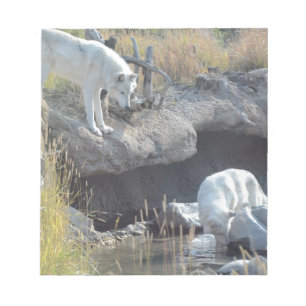 Wolf-Waldnatur-Land-FriedensLiebe-Tier Notizblock