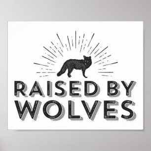 Wolf Wall Art für Kinderzimmer und Kinderzimmer Poster