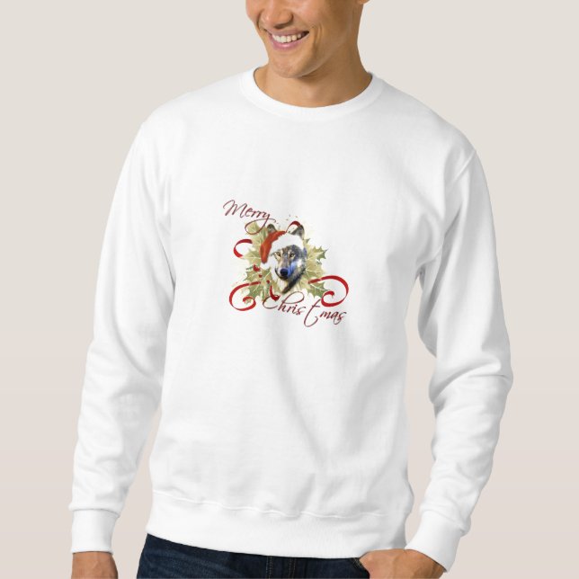 Wolf-WeihnachtsShirts Sweatshirt (Vorderseite)