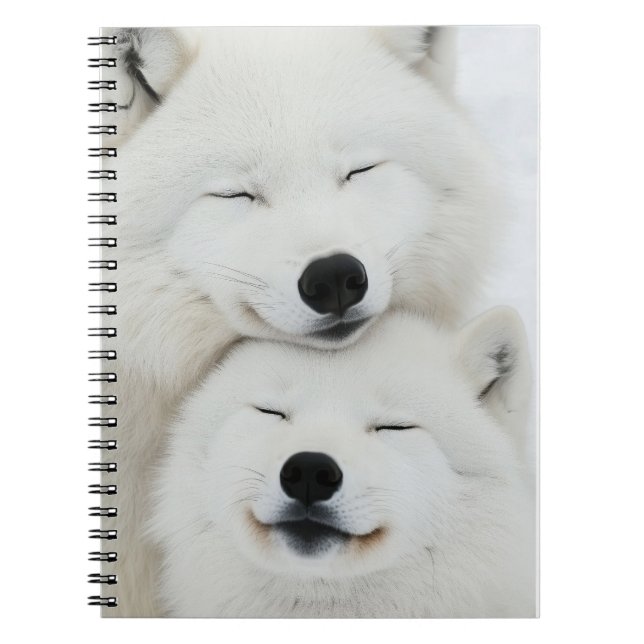 Wolf Wild Animal Loving Portrait Notizblock (Vorderseite)
