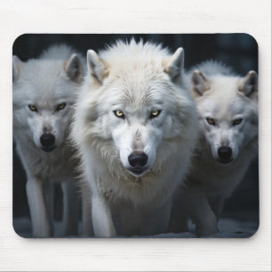 Wolf Wild Animal Portrait Fierce Power Mousepad