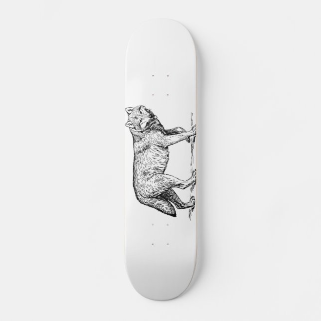 Wolf Wild Animal Skateboard (Vorderseite)