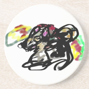 Wolf Wild Herbst Getränkeuntersetzer