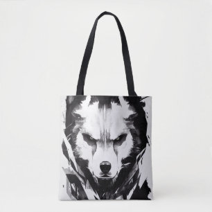 Wolf Wild Nature Free Spirit Art Pinselstrich Tasche