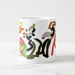 Wolf wilde Tinte Herbst  Jumbo-Tasse