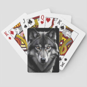 Wolf Wildlife Majestic Nature Life Kunst Spielkarten