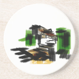 Wolf winter fun getränkeuntersetzer