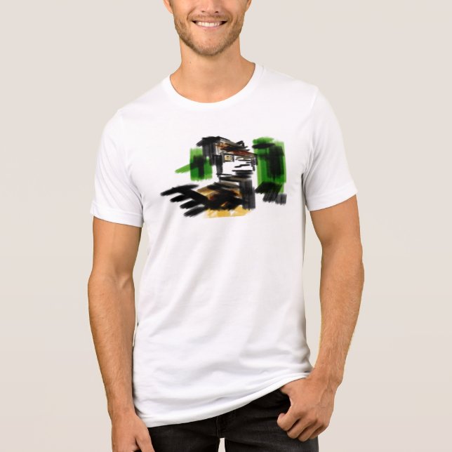 Wolf winter fun Tri-Blend shirt (Vorderseite)