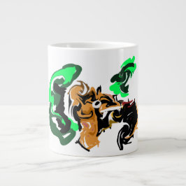 Wolf  winter  joy Jumbo-Tasse