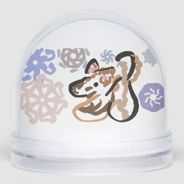 Wolf winter love schneekugeln